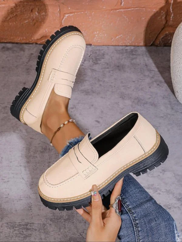 AURORA - Solid Color Loafers